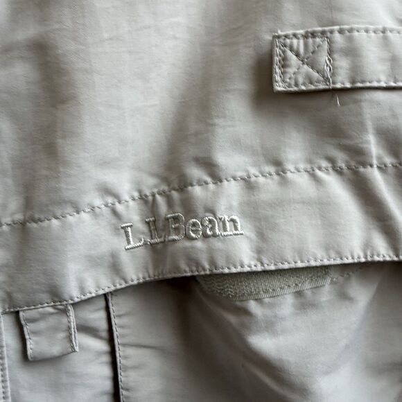 LL BEAN Khaki Tan  Men’s CAMP Shirt Size XL - Picture 3 of 6